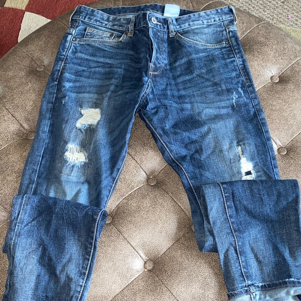 & Denim men’s Dark blue denim jeans